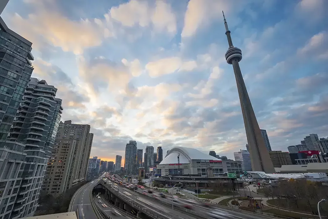 The Gardiner Expressway, Rogers Centre, CN tower